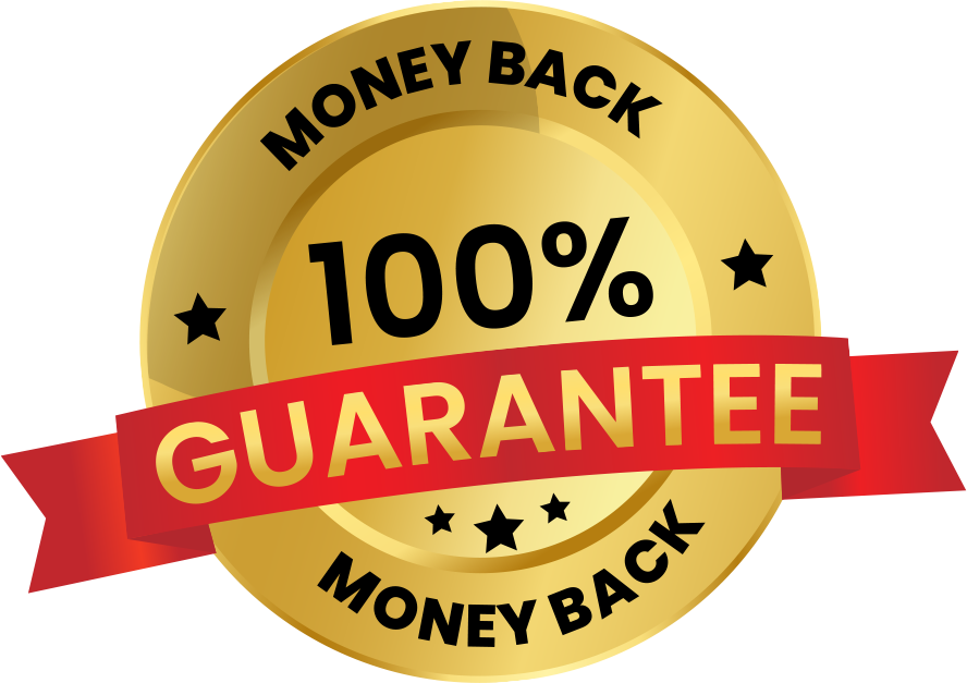 Money back guarantee stamp
